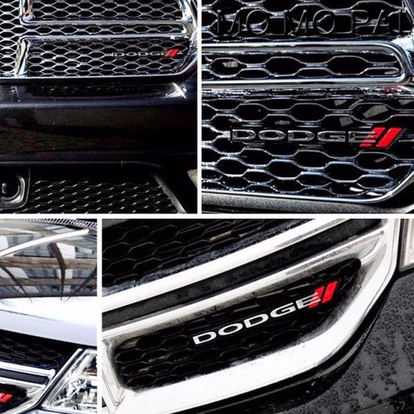 3D Car styling CAR logo Car Front Grille Grill Emblem badge fit for dodge ram rt red