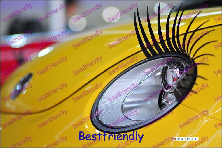 400PCS=200Pairs Eyelashes Car Eye Lashes Eyelash 3D Motor Car Sticker Eyelash Eye-lashes