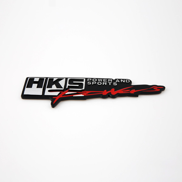 Hks power Stereo Modified Metal Car Logo 3D Aluminium Alloy HKS Modified Car Logo