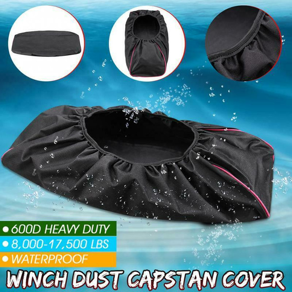 Black 600D Soft Cover Driver Waterproof Winch Dust Recovery Oxford Textile Bag