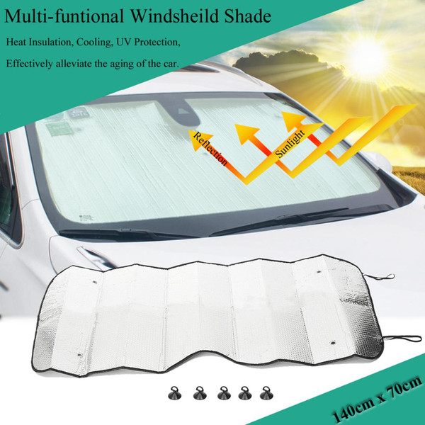 Car Front Windshield Visor Cover Snow Ice Forest Protection Reflective Block Window Foldable Sunshade Covers