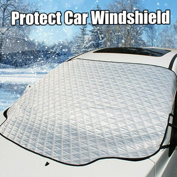 145*95cm Universal Car Windshield Mat Snow Cover Fits Most of Car Window Mirror Protector