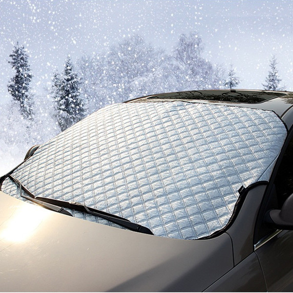 Windshield Snow Shade and Ice Front Cover Waterproof Aluminum Foiled 147*100cm Car Windshield Snow Cover free shipping