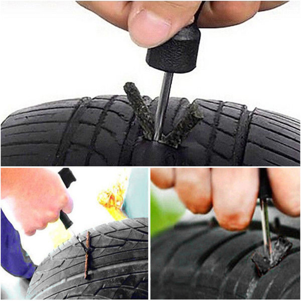 Car Accessories 50Pcs Car motorcycle Tyre Tubeless Seal Strip Plug Tire Puncture Repair Recovery Kit