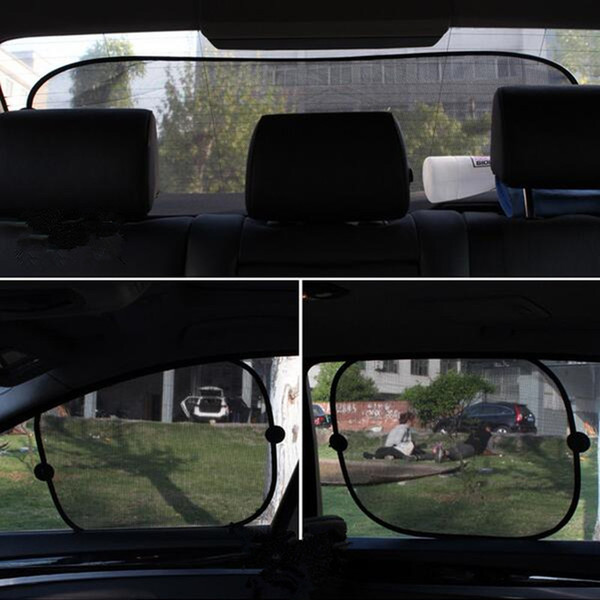 New 5 Pcs Set Car Vehicle Side Rear Window Sunshade Sun Shade Mesh Cover Shield