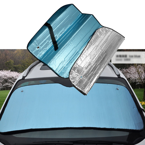 Heat Block Auto Front Window Sunshade Car Windscreen Visor Cover UV Protect Windshield Sun Shade Reflective 145*70CM