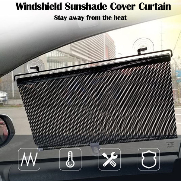 CARPRIE Car Sunshade Retractable Shield Anti-UV Side And Front Rear Window Windshield Cover Sunscreen Foldable Visor Protection