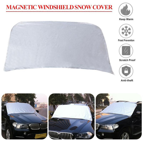 Magnetic Car Front Windshield Snow Cover Protector Suitable For Most Vehicle Types Such As Two - Car, Three - Car, SUV.