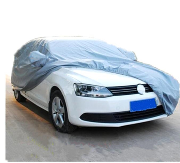 Car covers Size S/M/L/XL Waterproof Full Car Cover Sun UV Snow Dust Rain Resistant Protection Gray free shipping