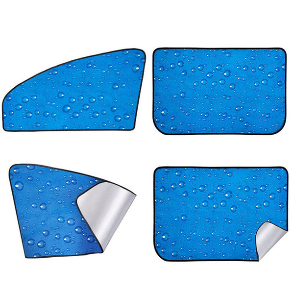 4pcs Magnet car sunshade water drop sunshade front glass visor car windshield snow cover magnetic protection cover