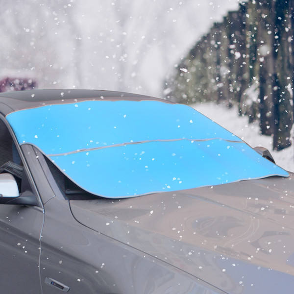 Car Windshield Cover UV Block Sunshade Auto Vehicle Snow Frost Proof Foldable Sun Visor Universal Car Dual Side Use 78.74 *37.4 Inch