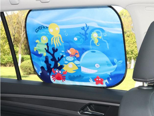 Auto sunshade shield car curtain sun protection static stick car side window car sun shade shade