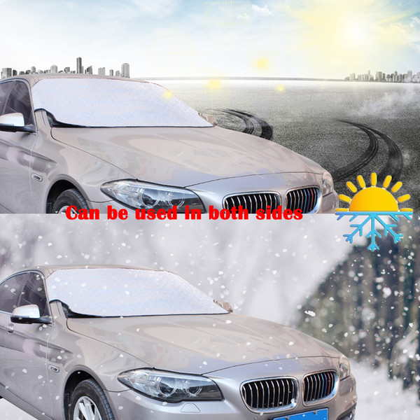 Thicker Car Front-End Rear Windshield Snow Cover Protection Sun Shade Protector Windshield Visor Sunshade UV Resistant