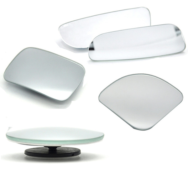 Car Boundless Small round Mirror 360-Degree Reversing Blind Spot Mirror Convex Rear View Rotating Glass Small roun