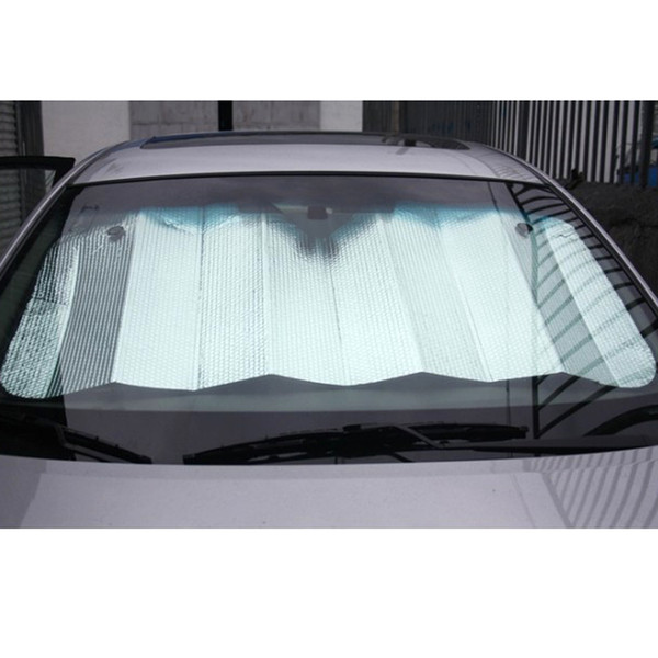 Foldable Windshield Sunshade Reflective Sun Block Bubble Foil Car Cover Visor Silver