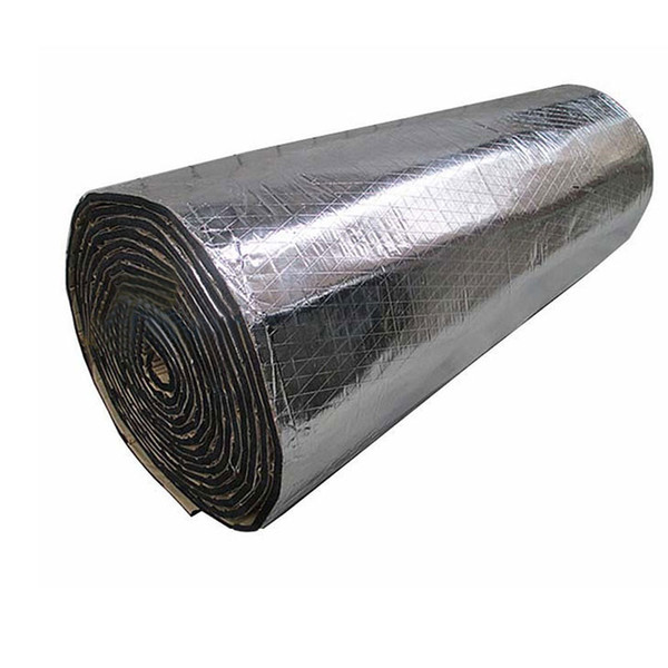 2 Roll 100X50cm Car Noise Sound Proofing Deadening Insulation Heat 10mm Foam Glass Fibre Auto Interior Accessories