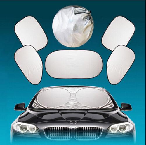 6 Pcs Universal Car Windshield Window Sun Shade Visor Folding Cover UV Protector