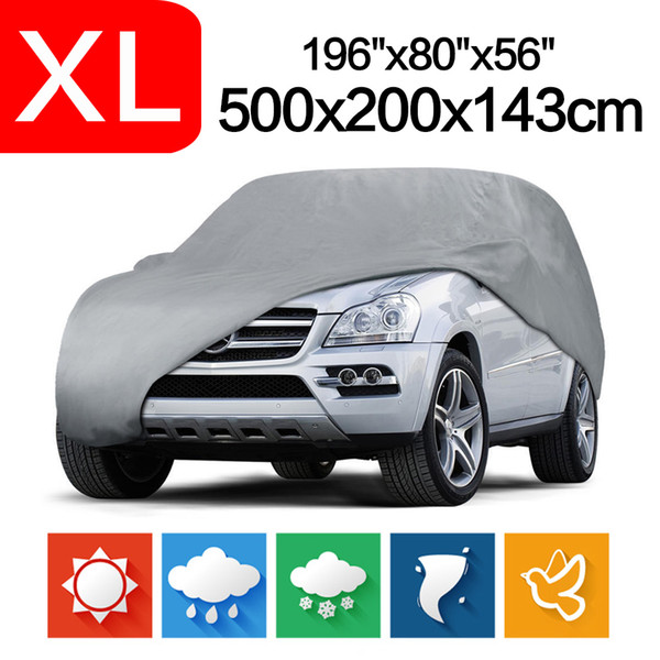 Hot sale Outdoor Full Car Cover Sun UV Snow Dust Resistant Protection Size L XL Car covers Free shipping