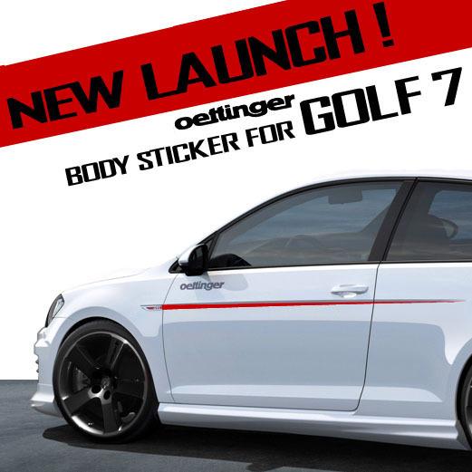 Oettinger Design Car Body Waist Line Strip Sticker Side Door Skirts Styling Trim For VW Golf 7 MK7 GTI VII GOLF7