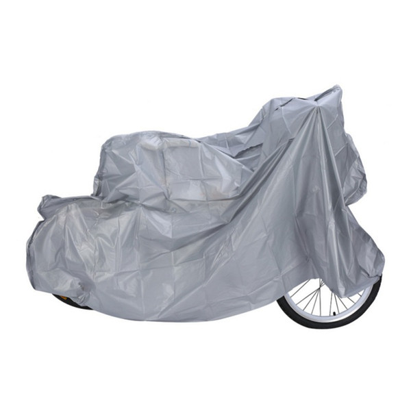 200 * 100 Dustproof Water Proof Anti Dust Waterproof Rain Cover Motorcycle Garage Scooter Accessories Bike Color Silver