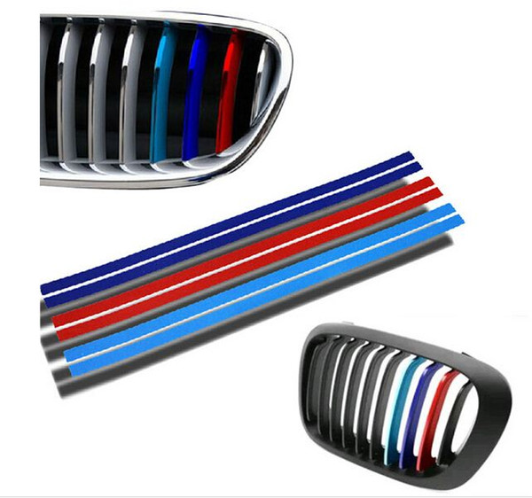 5 X Set Of 3Pcs Grille Kidney M Sport Stripe Decal Vinyl Sticker for Car Auto 3 Color order<$18no track