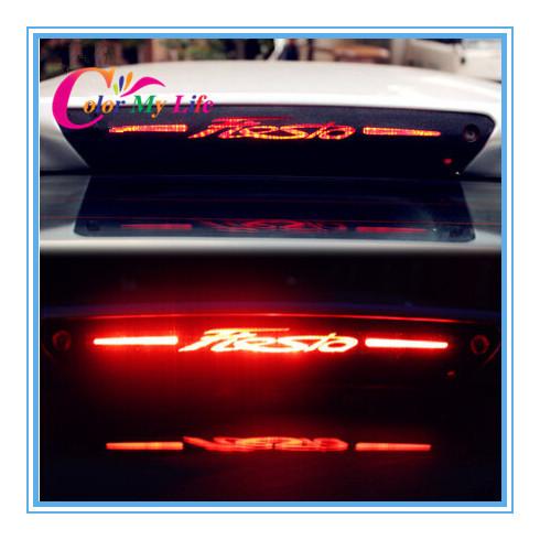 Hot selling 3D carbon fiber brake light sticker High Rear Brake Lights sticker case For Ford Fiesta hatchback sedan AP-018