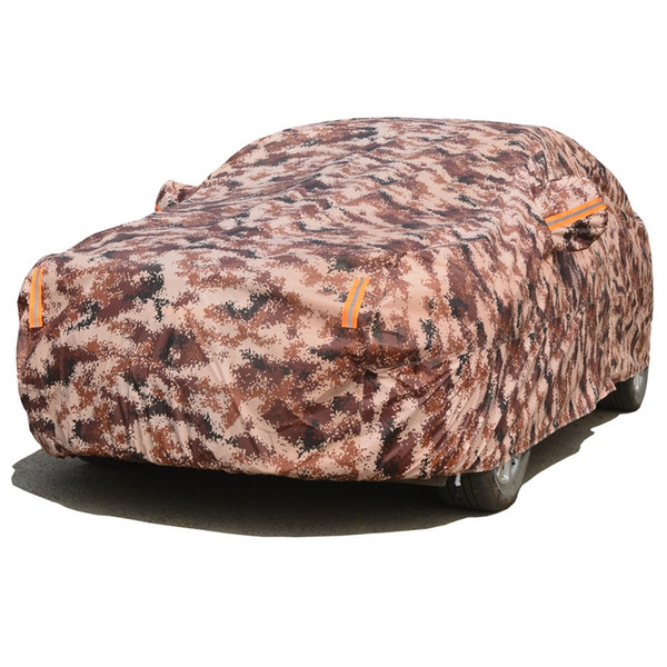 Waterproof Camouflage Full Car Covers Outdoor Sun Protection Cover SUV Two Layer Thickness Winter for Dust Rain Snow Protective Sedan