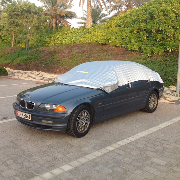 Size M Accordion pleated car cap. Protects 90.0% of the major sensitive parts in the vehicle.