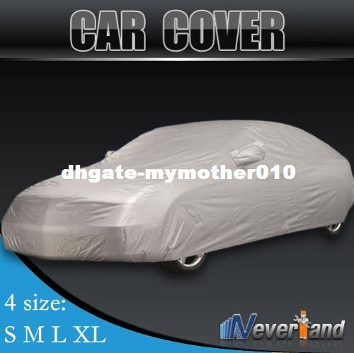 Indoor Outdoor Full Car Cover Sun UV Snow Dust Resistant Protection Size S M L XL Car Covers Free shipping