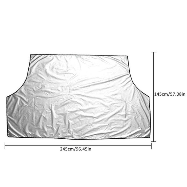 1X Car Windshield Snow Cover Car Sunshade Cover Dual-use Winter Magnetic Front Windshield Snow