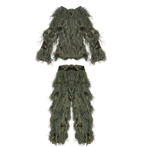 Outdoor Bike Motorcycle Child Kids 3D Broken Filament Camouflage Clothing Ghillie Suit Clothes