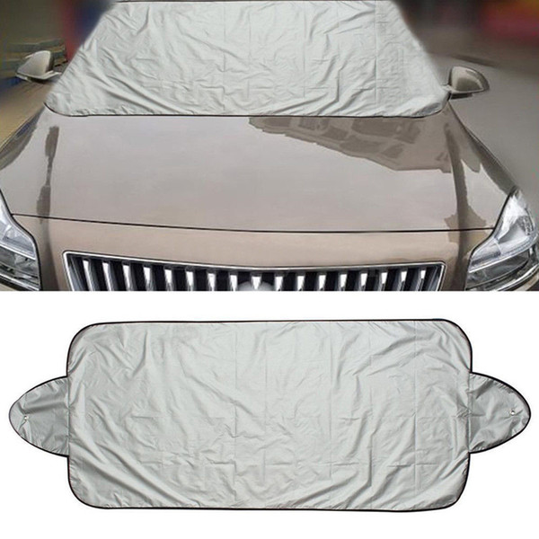 Silver Car Snow Ice Protector Visor Sun Shade Fornt Rear Windshield Cover Block Shields car accessories Accesorios de coche