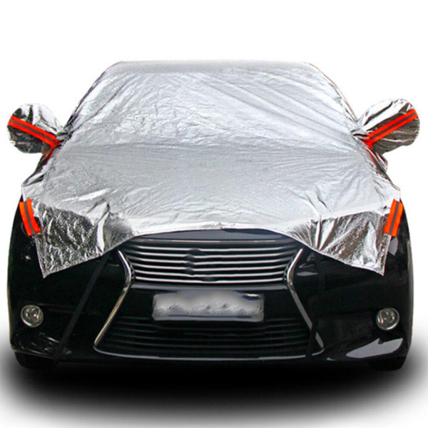 Waterproof Size M/L/XL SUV Full Car Cover Sun Snow Dust Rain Resistant Gray for Commercial Vehicles