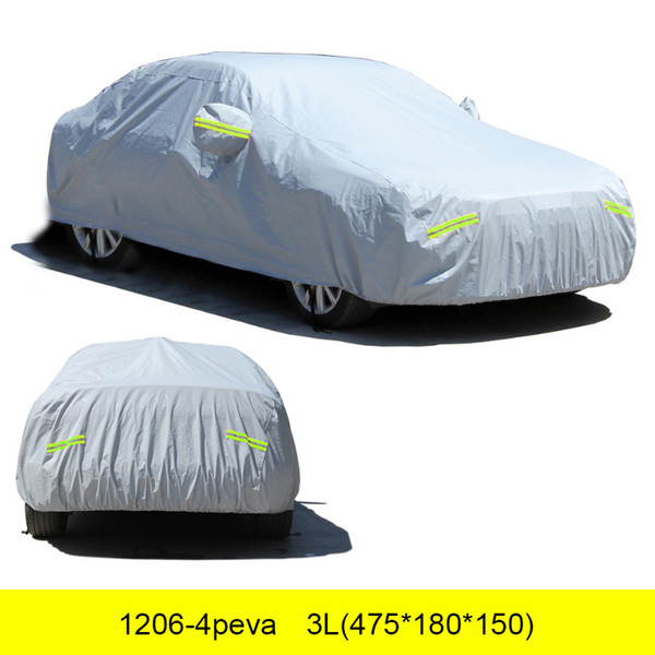 Universal No Door Peva + Cotton Velvet UV / Rain / Snow Protector Dustproof Car Clothing Covers With Anti-theft Lock CEA_504