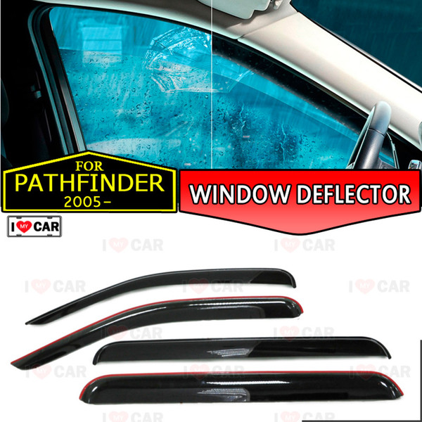 Window deflector for Nissan Pathfinder 2005- car window deflector wind guard vent sun rain visor cover car styling decor