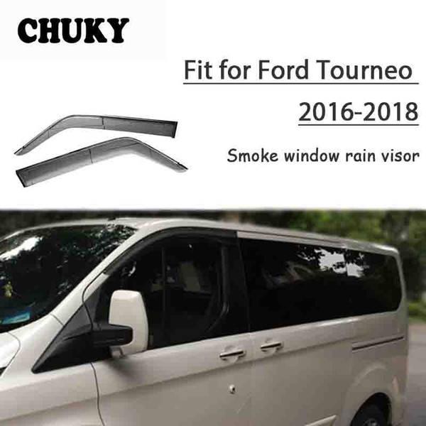 Chuky 4pcs ABS Car Styling Window Visors Awnings Shelters Rain Shield For Ford Tourneo 2016 20222022Auto Accessories