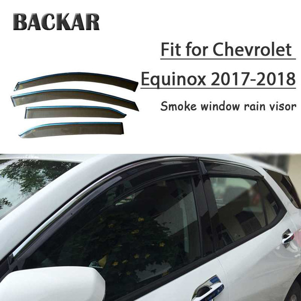 Backar 4pcs Auto Car Windows Rain Wind Sun Shield Deflector Visor Trim For Chevrolet Equinox 20222022Accessories All Weather