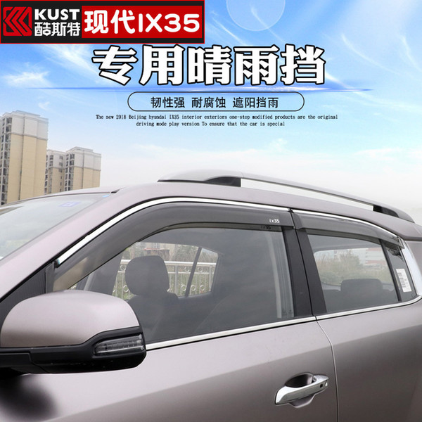 High-quality ABS Sunny rain special modified window weather rain eyebrow For Hyundai IX35 20222022Car-covers Car Styling