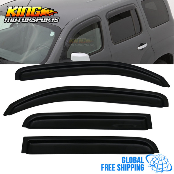 Fits 06-11 Chevy HHR Sedan In Channel Style Acrylic Window Visors 4Pc Set Global Free Shipping