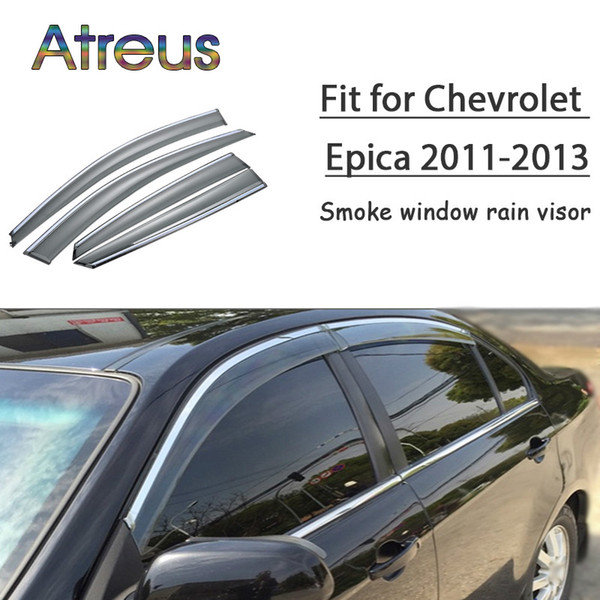 Atreus 1set ABS For 2013 2012 2011 Chevrolet Epica Accessories Car Vent Sun Deflectors Guard Smoke Window Rain Visor