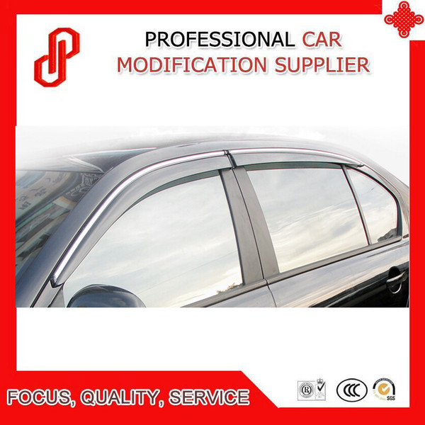 High Quality Injection molding trim vent shade rain sun wind deflector window visor for Lavida