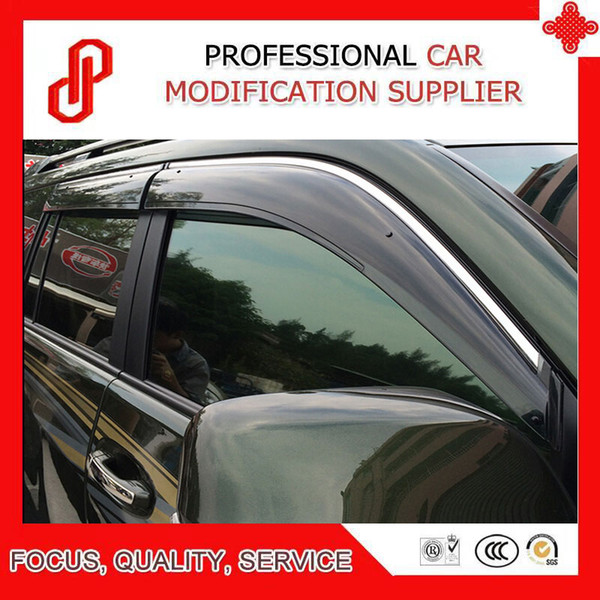 High Quality Injection molding trim vent shade rain sun wind deflector window visor for PRADO