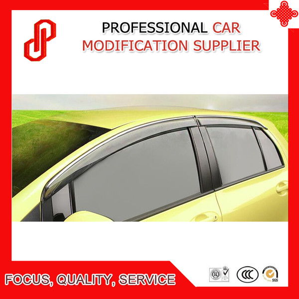 High quality Injection molding trim vent shade rain sun wind deflector window visor for Yaris 2008 09 10 11 2012 2013 2014