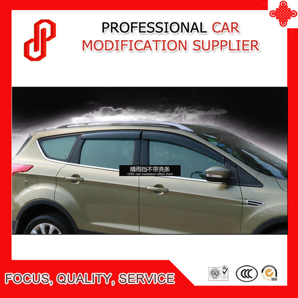 High quality Injection molding trim vent shade rain sun wind deflector window visor for Kuga 2013 2014 2015 16 217 2018