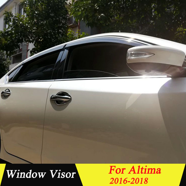 For Nissan Altima 2016 20222022Plastic Black Window Visor Vent Shades Sun Rain Deflector Guard Auto Accessories 4PCS/SET