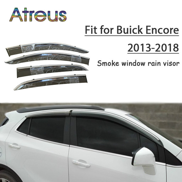 Atreus 1set ABS For 202220222016 2015 2014 2013 Buick Encore Accessories Car Vent Sun Deflectors Guard Smoke Window Rain Visor