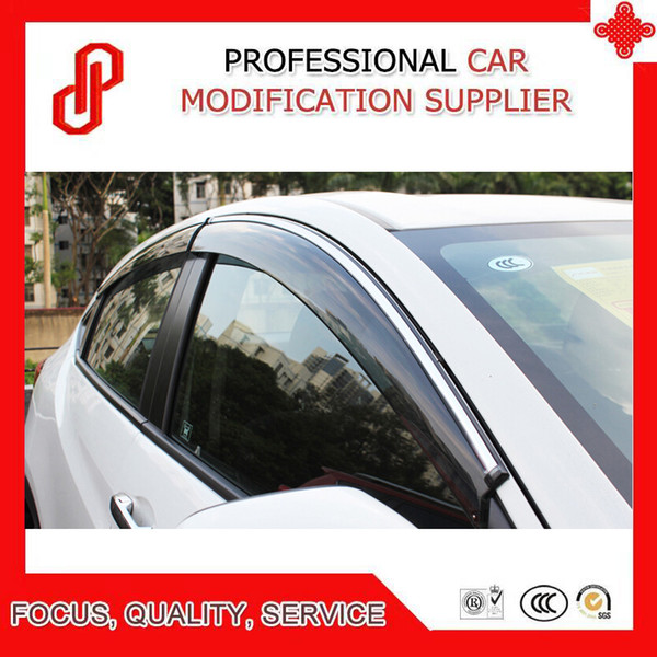 High Quality Injection molding trim vent shade rain sun wind deflector window visor for Vezel