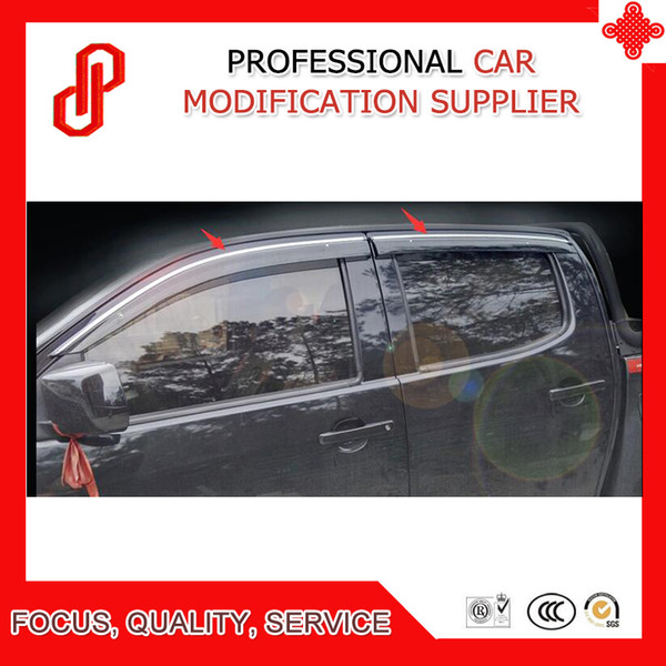 High Quality Injection molding trim vent shade rain sun wind deflector window visor for D-MAX Mu-x dmx mux 15-18