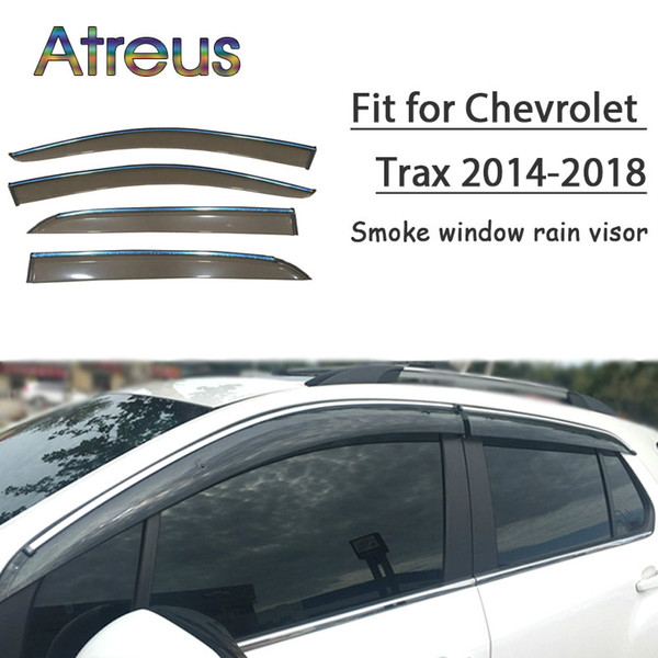 Atreus 1set ABS For 202220222016 2015 2014 Chevrolet Trax Accessories Car Vent Sun Deflectors Guard Smoke Window Rain Visor