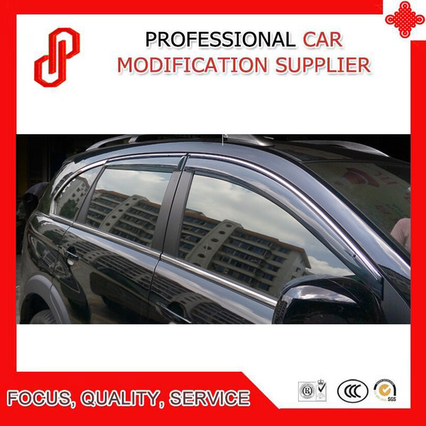 High Quality Injection molding trim vent shade rain sun wind deflector window visor for Captiva